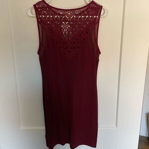 Urban Outfitters Staring at Stars Wine Sleeveless Dress